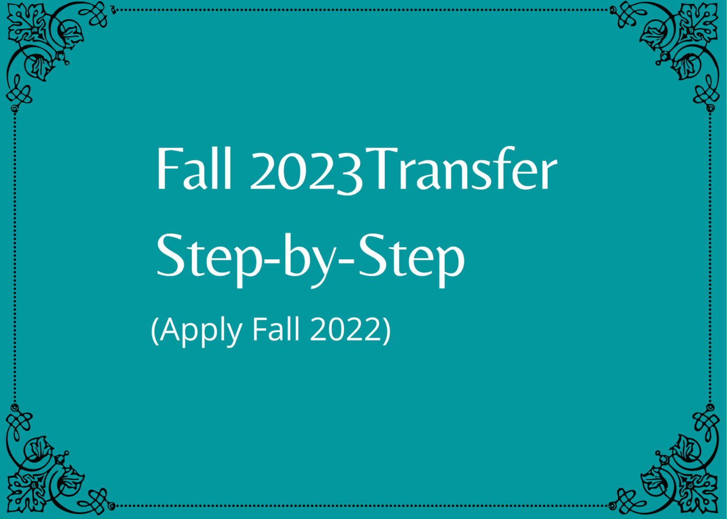 Fall 2023 Transfer