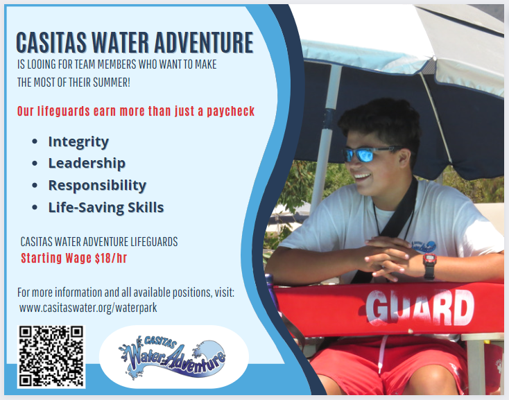 Casitas Lifeguard Opportunity