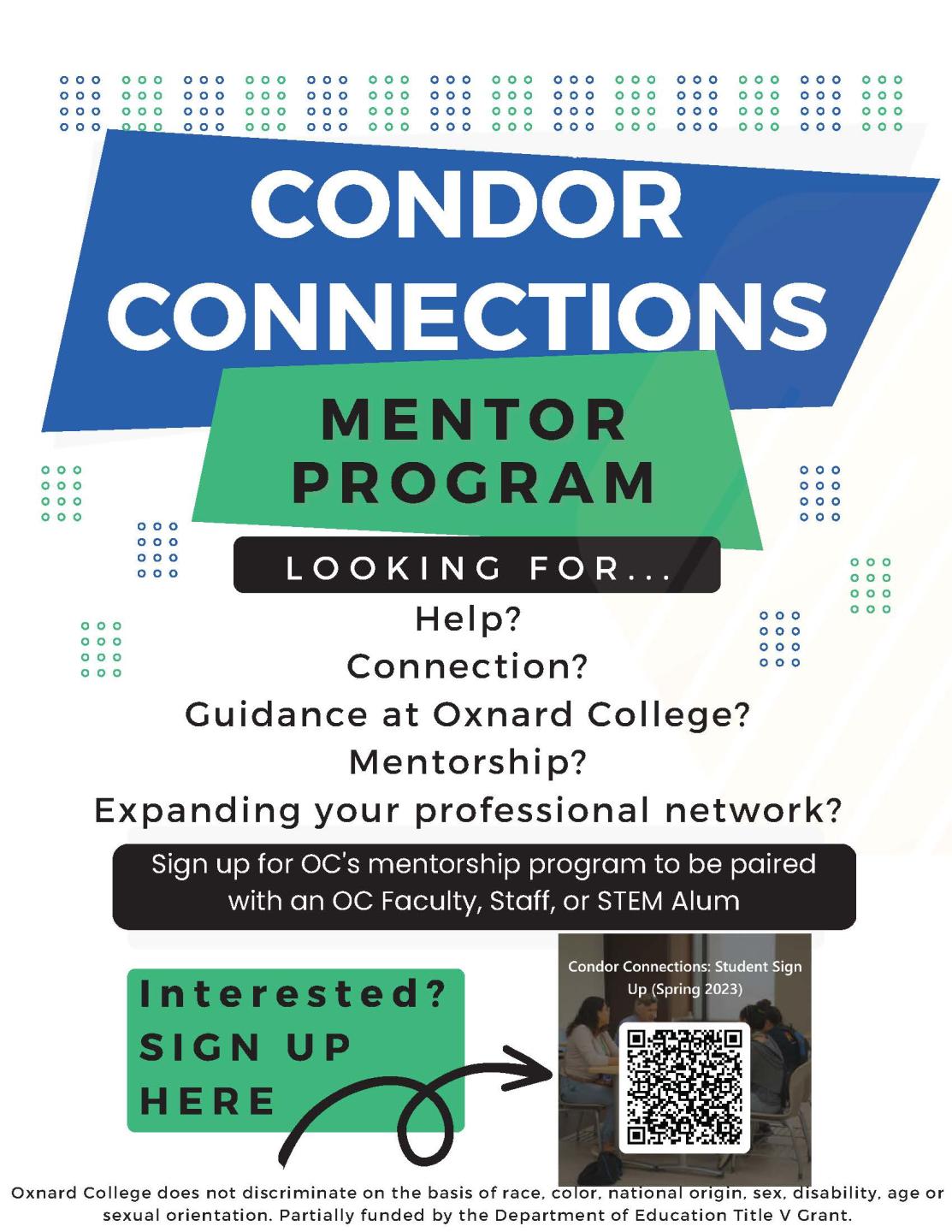 Spring 2023 Condor Connections flyer