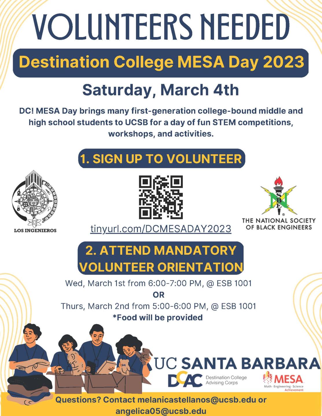 MESA Volunteers Needed