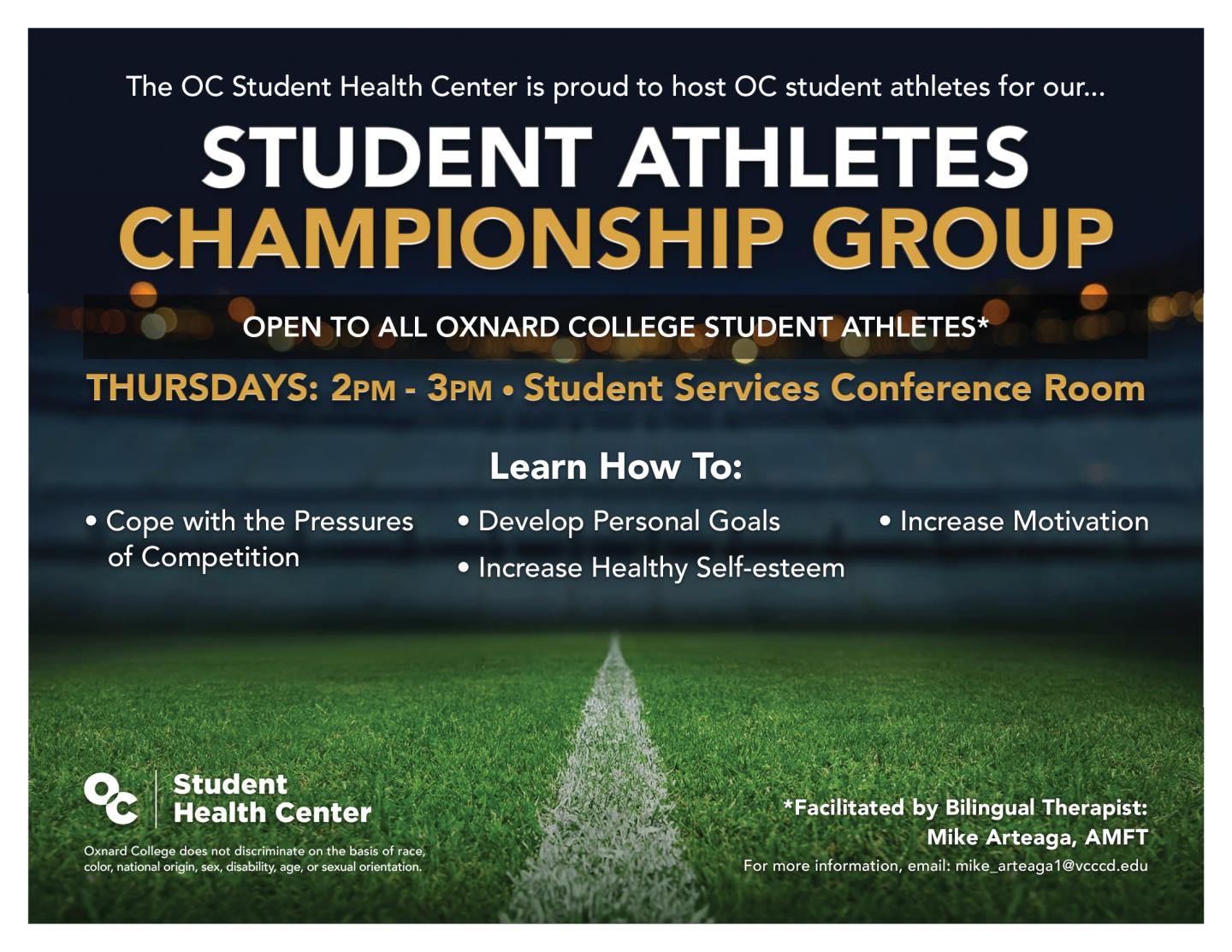 Student Athlete's Championship Group Flyer