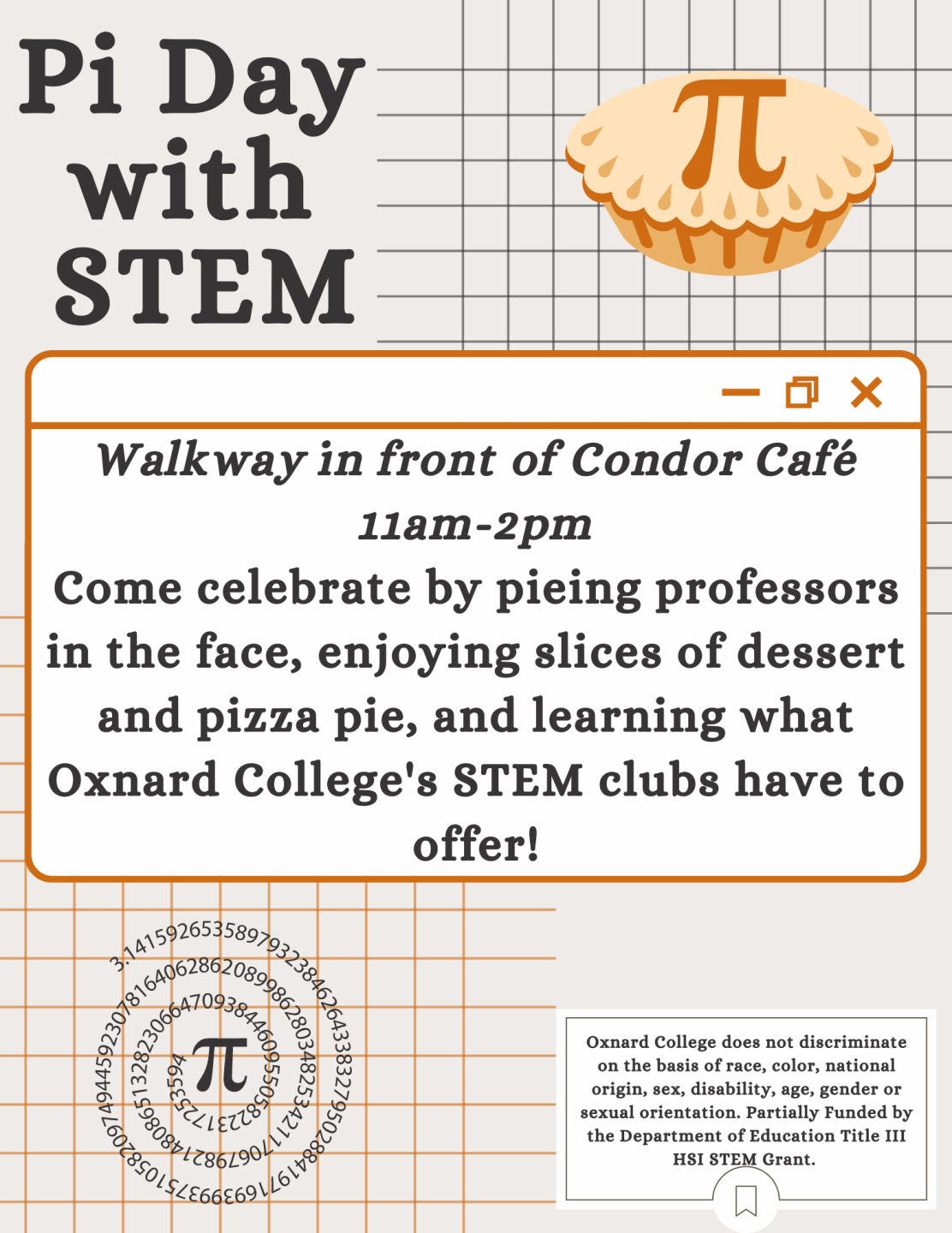 Pi Day flyer