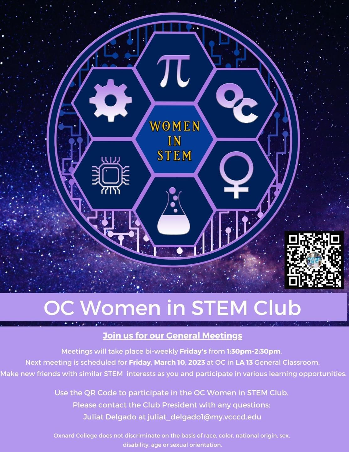 Updated Women in STEM flyer