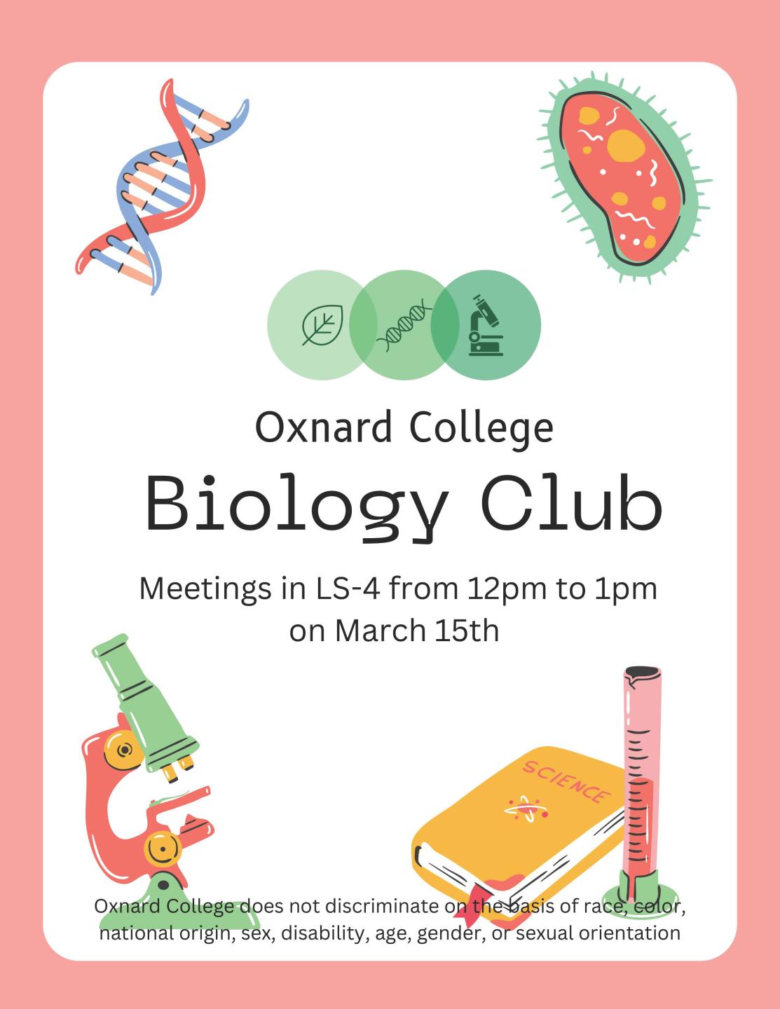 Bio Club flyer