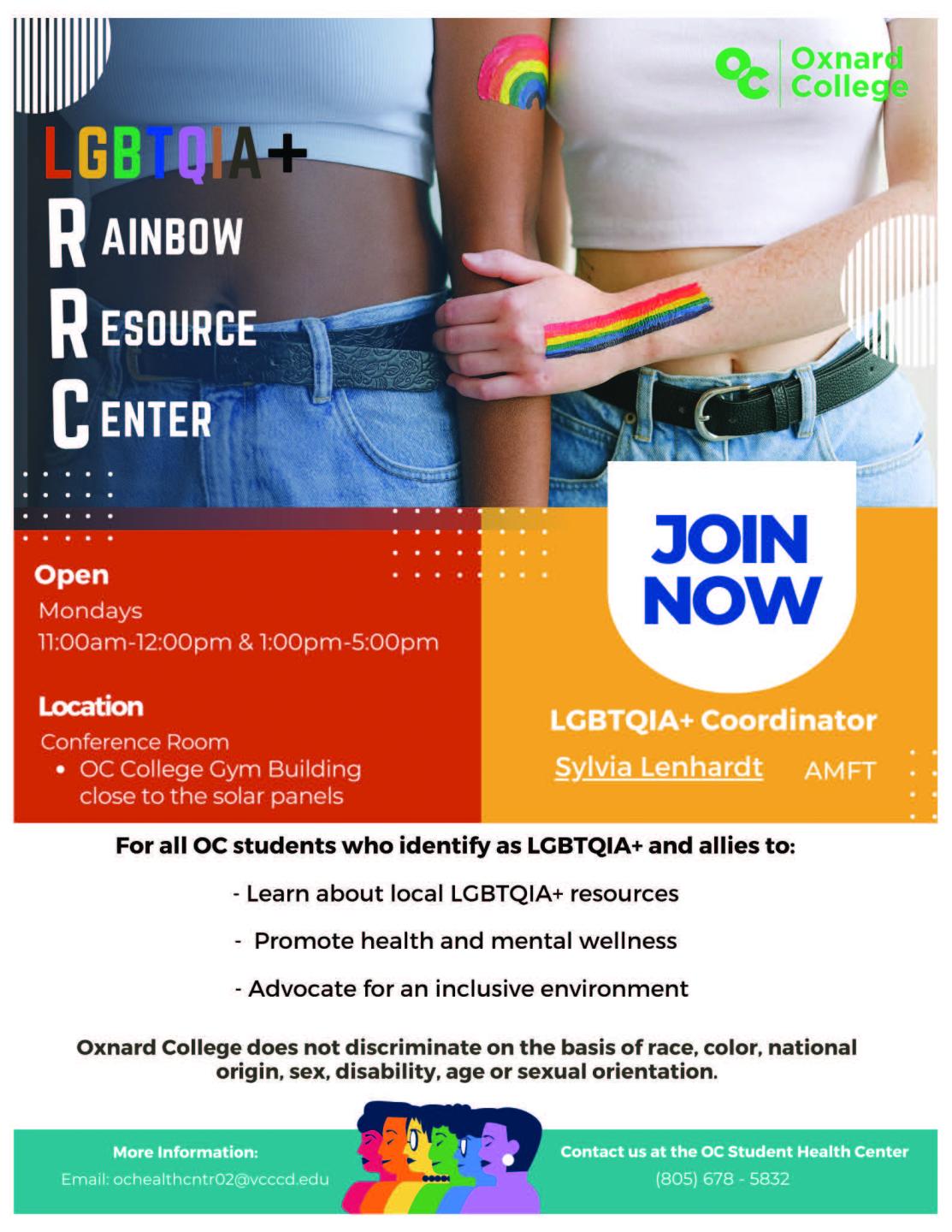 Rainbow LGTBQ+ flyer 