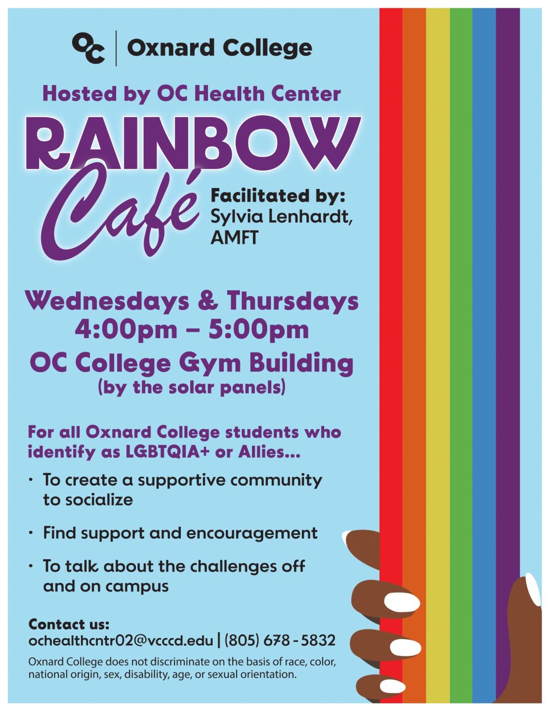 OC Rainbow Cafe Invitation flyer