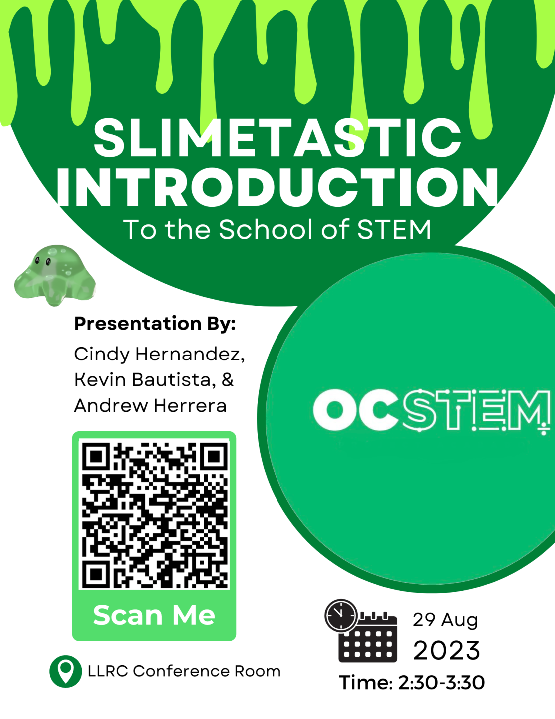 Slime STEM Workshop flyer