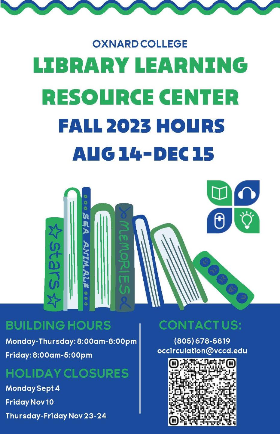 Fall 23 Library Resource flyer