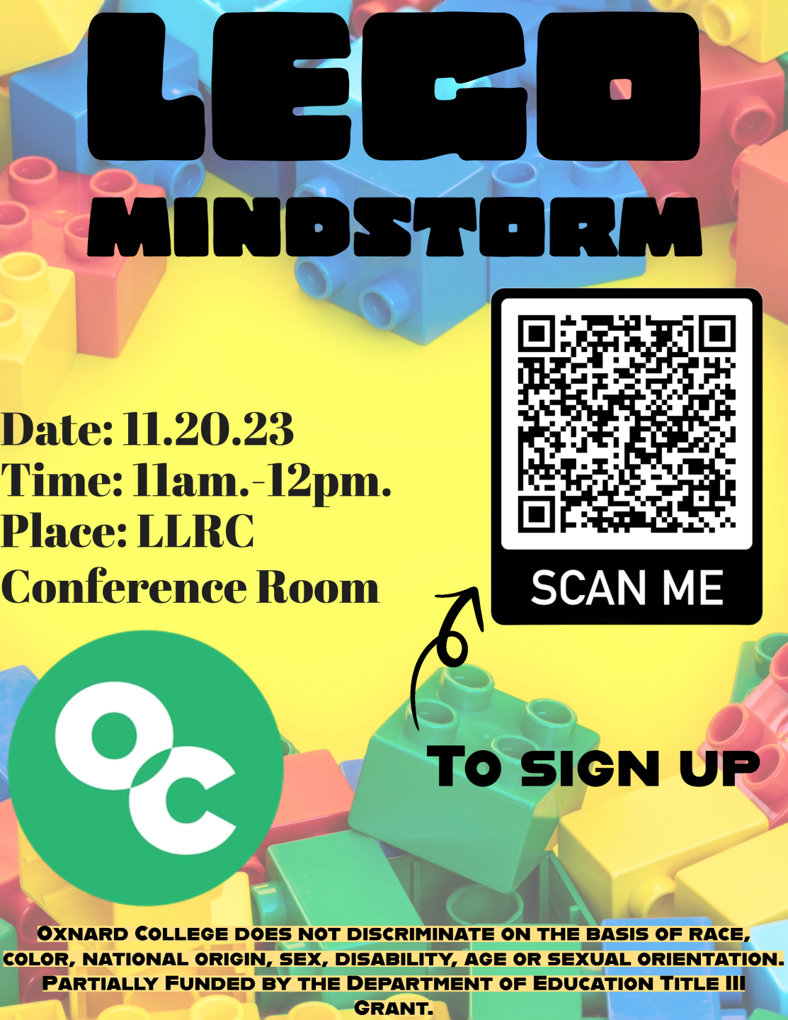 2nd LEGO Workshop flyer