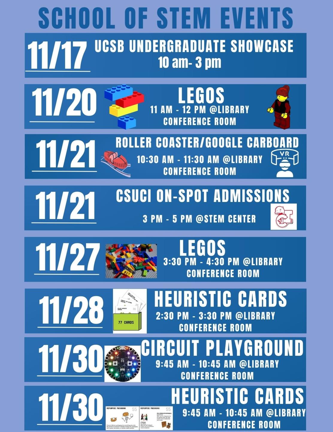 Fall 23: School of STEM Events
