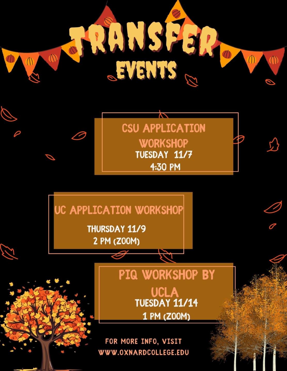Fall 23:  Transfer Events