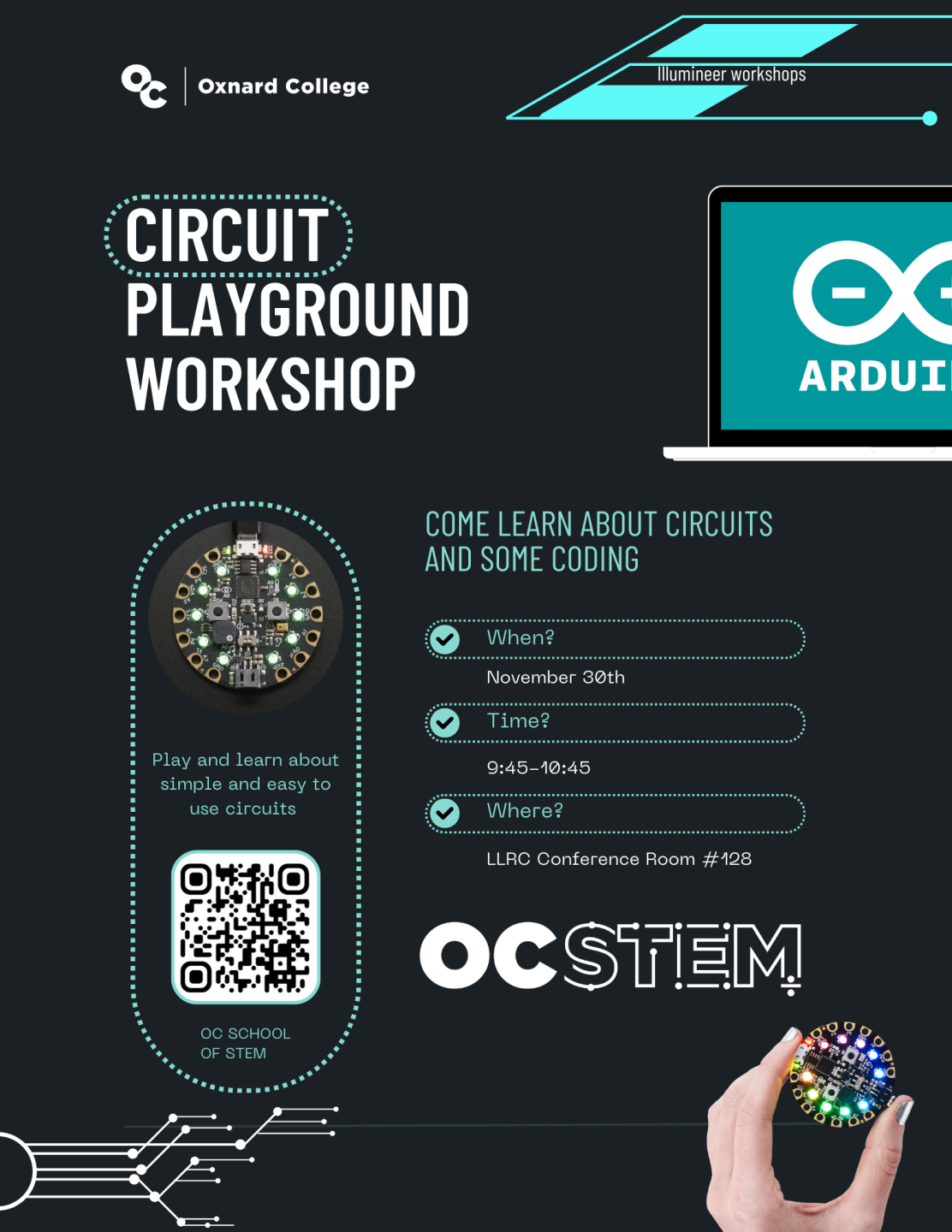 Nough_Circuit Playground Workshop flyer