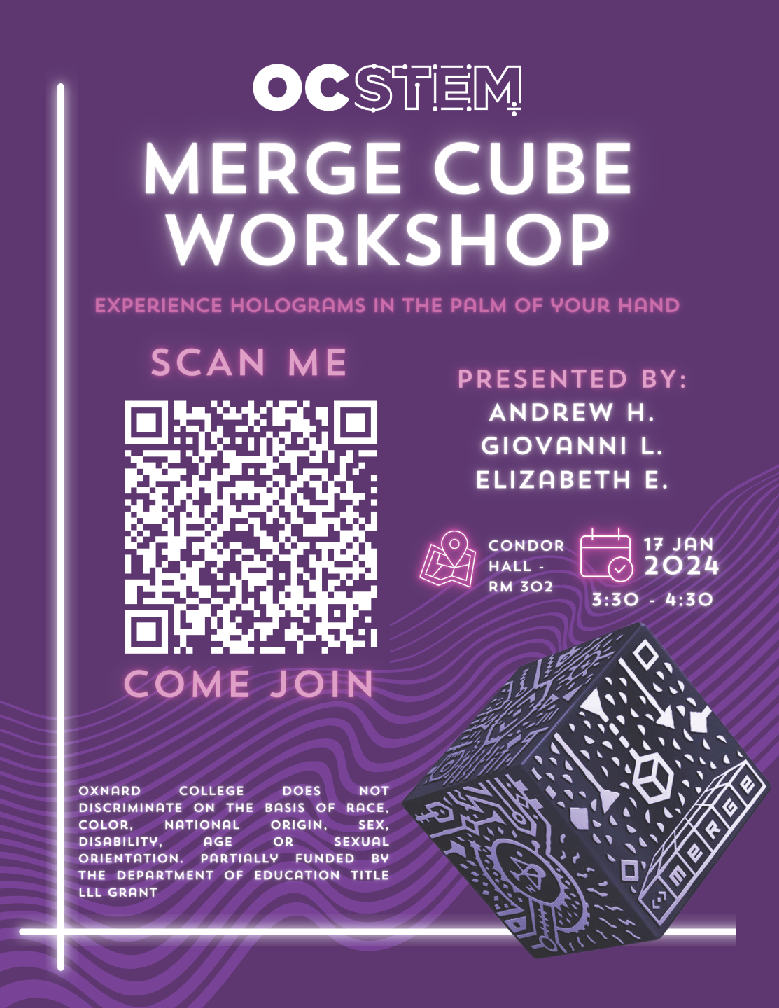 Merge Cube Workshop Flyer