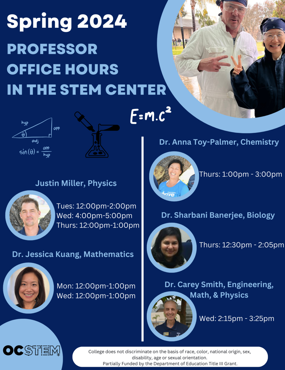 STEM Professor Office Hours in STEM Center