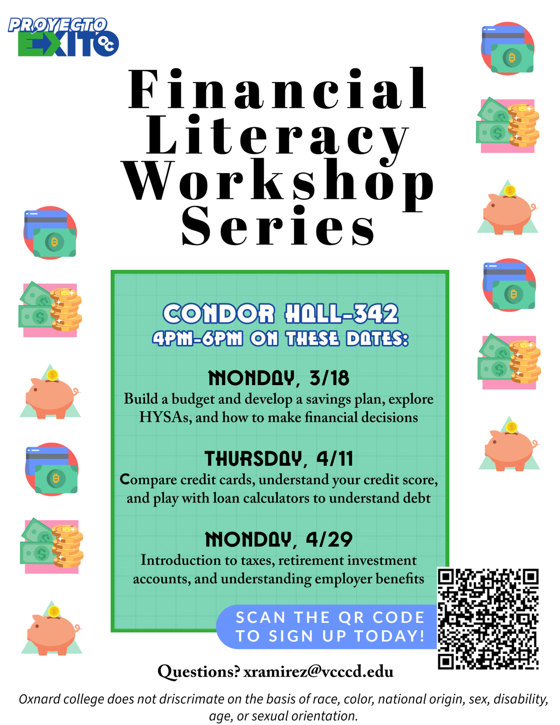 Financial Literacy Workshops Flyer