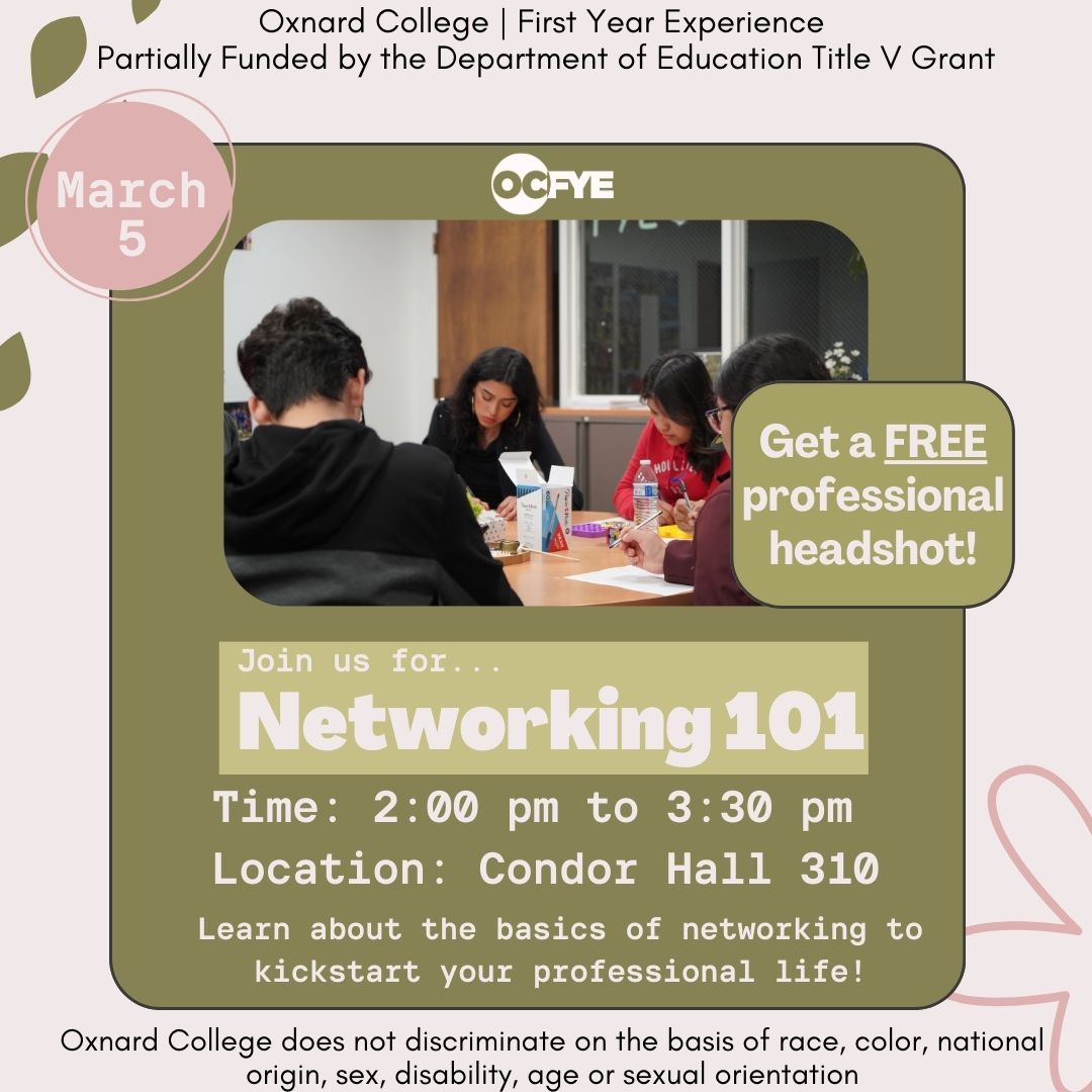 OC FYE Networking 101 