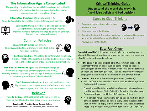 Critical Thinking Guide Image