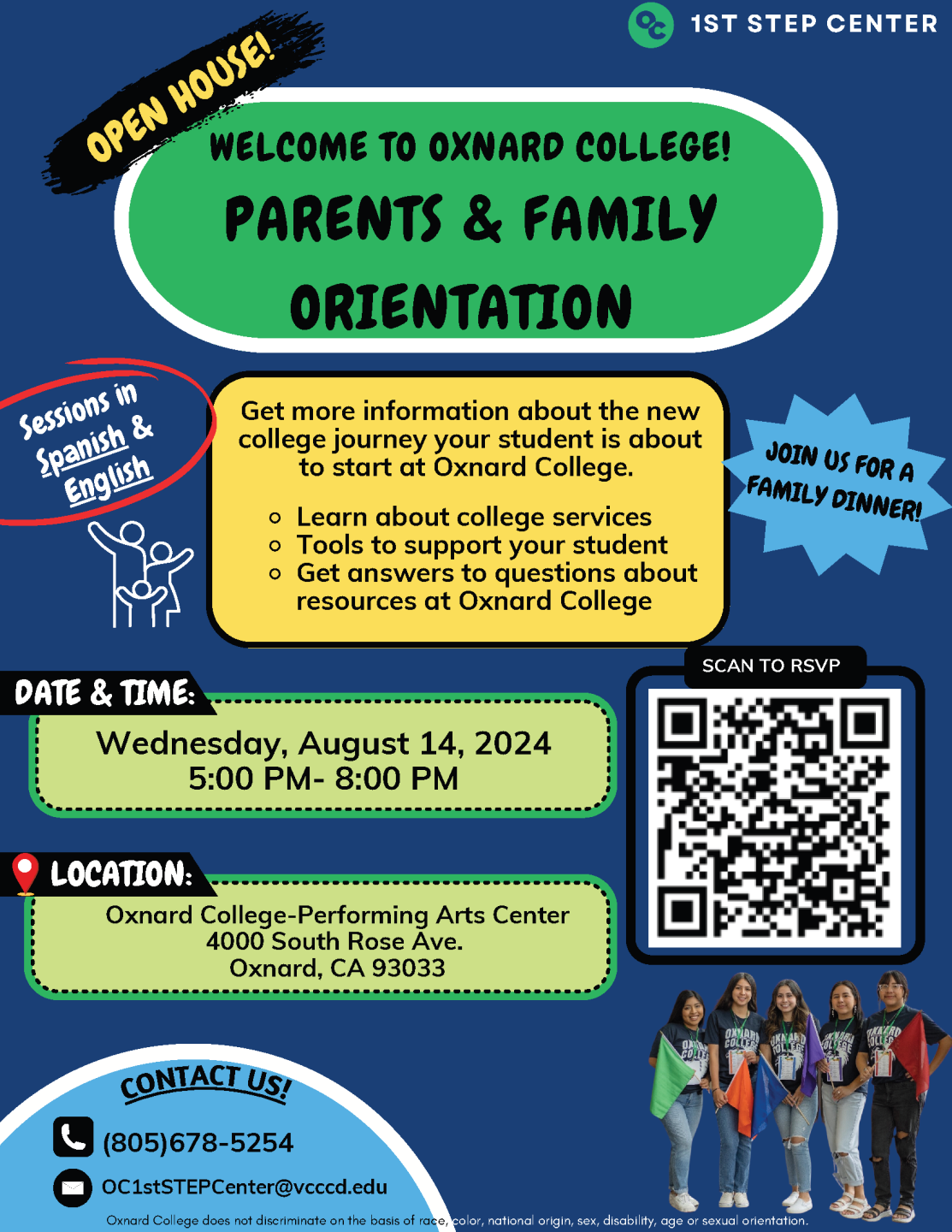 Parents and family orientation