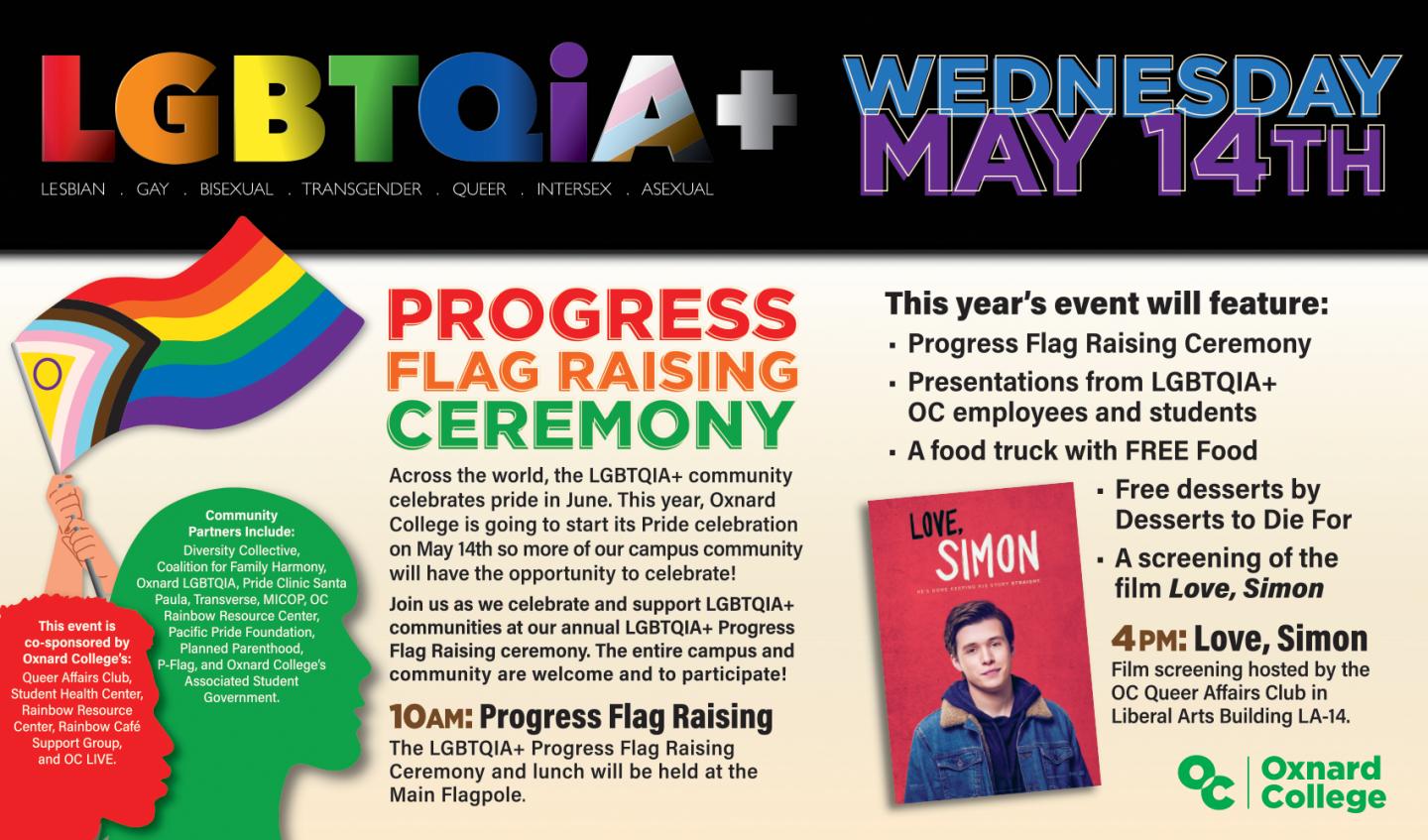 OC Annual LGBTQIA+ Progress Flag Raising