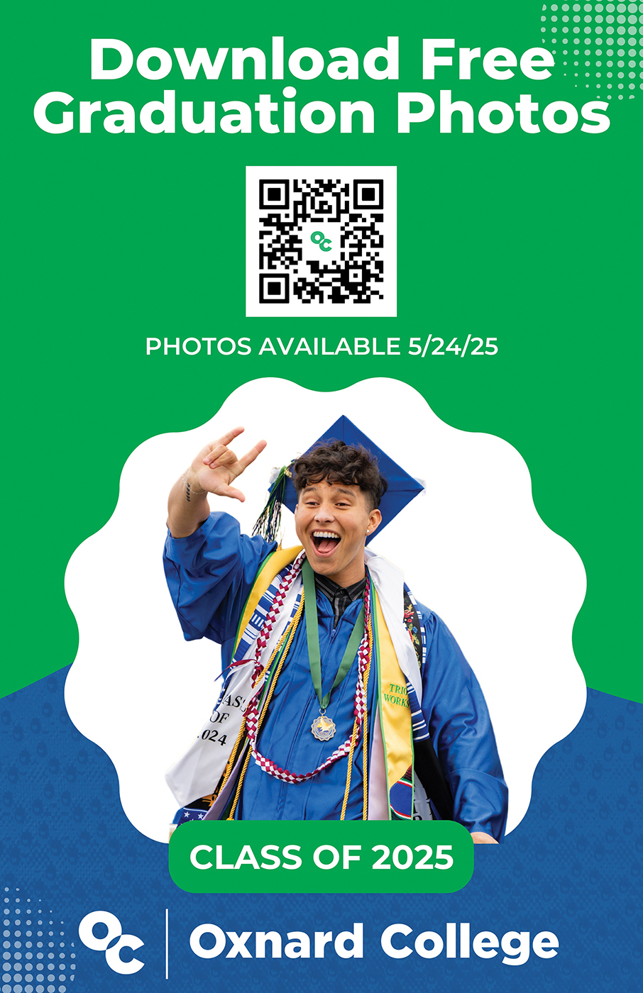Ad for downloading FREE Graduation Photos.