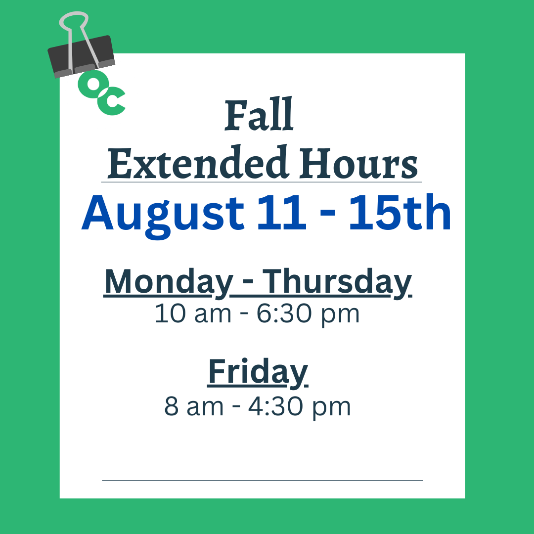 FALL EXTENDED hOURS