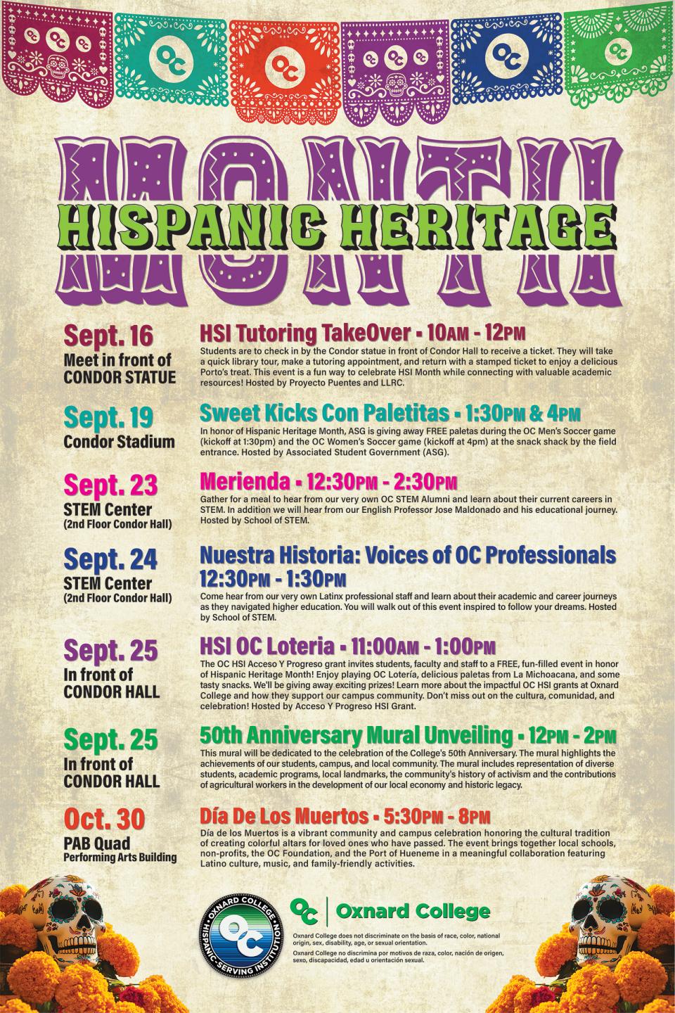 Hispanic Heritage Month Events