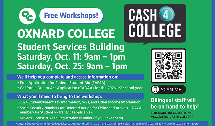 Cash for College Workshop Flyer