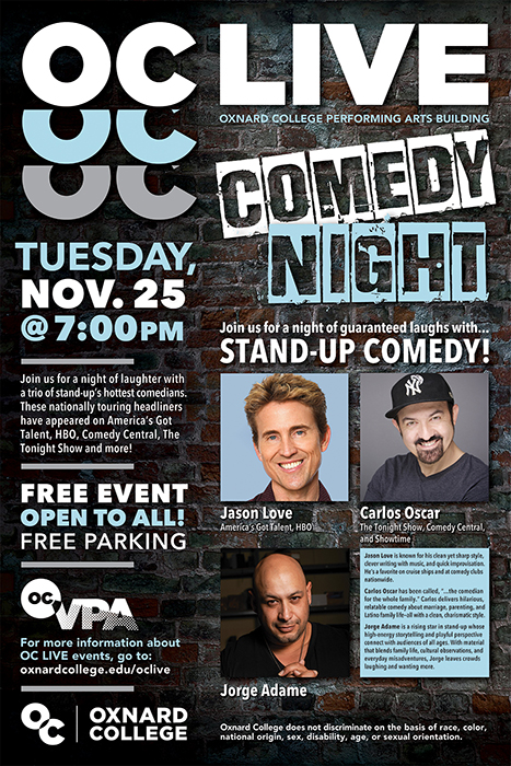 OC LIVE: Comedy Night!