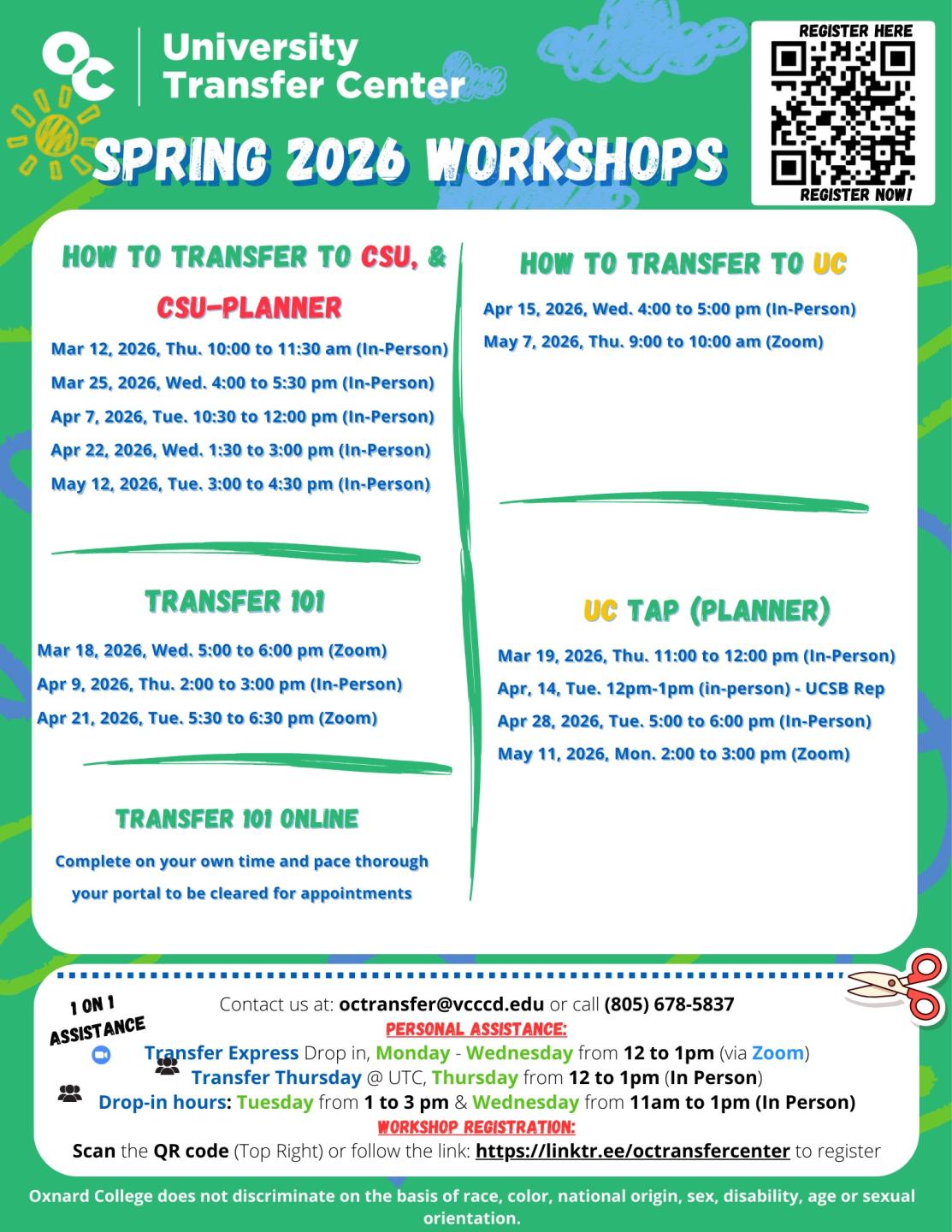 UTC Workshops Spring 2026