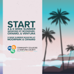 Graphic promoting summer sessions at the Community Colleges 