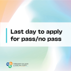 Colorful Background with text &quot;Last day to apply for pa