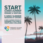 Promotional graphic for summer sessions at the Community Col