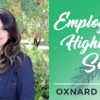 Amparo Medina with text that reads: Employee Highlight Series Oxnard College
