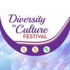 Decorative graphic with text that reads: Diversity in Culture Festival