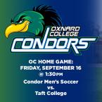 OC Men’s Soccer (Home Game) vs. Taft College