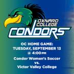 OC Women’s Soccer (Home Game) vs. Victor Valley College