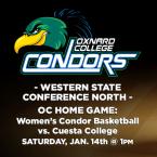 Western State Conference North: OC Women’s Basketball (Home Game) vs. Cuesta College