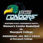 Western State Conference North: OC Women’s Basketball vs. Moorpark College 