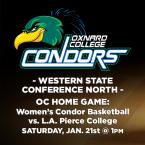 Western State Conference North: OC Women’s Basketball (Home Game) vs. L.A. Pierce College