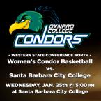 Western State Conference North: OC Women’s Basketball vs. Santa Barbara City College 