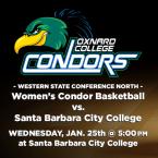 Western State Conference North: OC Women’s Basketball vs. Santa Barbara City College