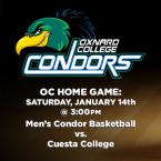 OC Men’s Basketball (Home Game) vs. Cuesta College