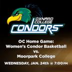 OC Women’s Basketball (Home Game) vs. Moorpark College