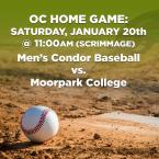 Men’s Baseball: OC Condors (Home Game) vs. Moorpark College – Scrimmage