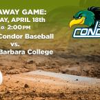 Men’s Baseball: OC Condors (Away Game) vs. Santa Barbara City College