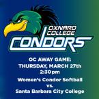 Women’s Softball: OC Condors (Away Game) vs. Santa Barbara City College