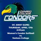 Women’s Softball: OC Condors (Away Game) vs. Ventura College