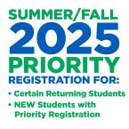 April 28: Summer/Fall 2025 Priority Registration (Phase IV Begins)