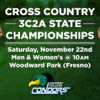 Men’s and Women’s Cross Country 3C2A State Championships – Away Event