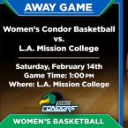 OC Women’s Basketball vs. L.A. Mission College (Away Game)